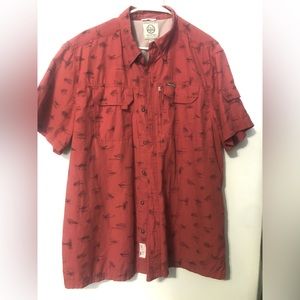 Mens Field & Stream button down T-shirt